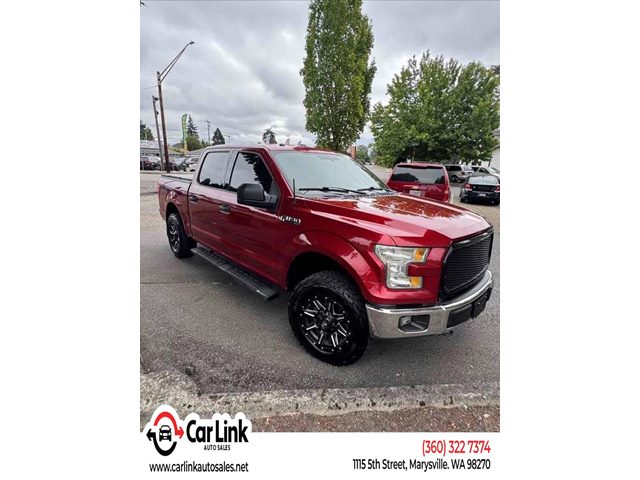 Ruby Red Metallic Tinted Clearcoat 2016 Ford F-150 Pickup Truck Four-Wheel Drive Automatic