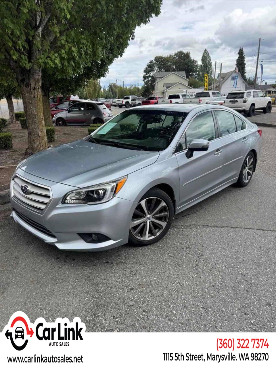 Ice Silver Metallic 2017 Subaru Legacy Sedan All-Wheel Drive Automatic