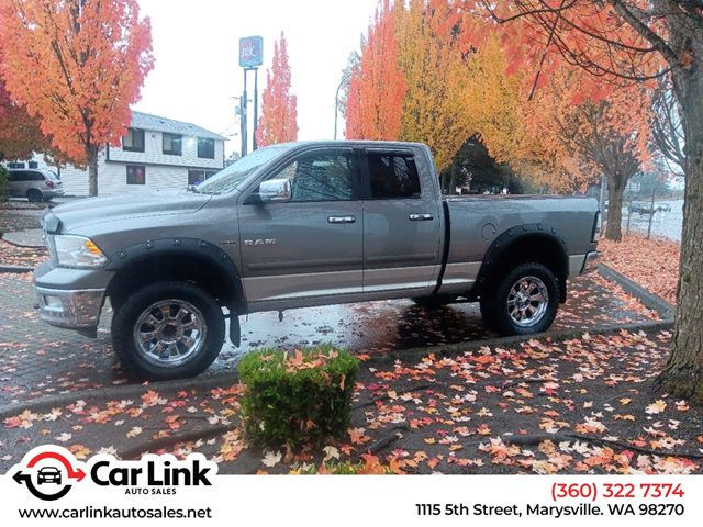 Mineral Gray Metallic 2010 Dodge RAM 1500 Pickup Truck Four-Wheel Drive Automatic