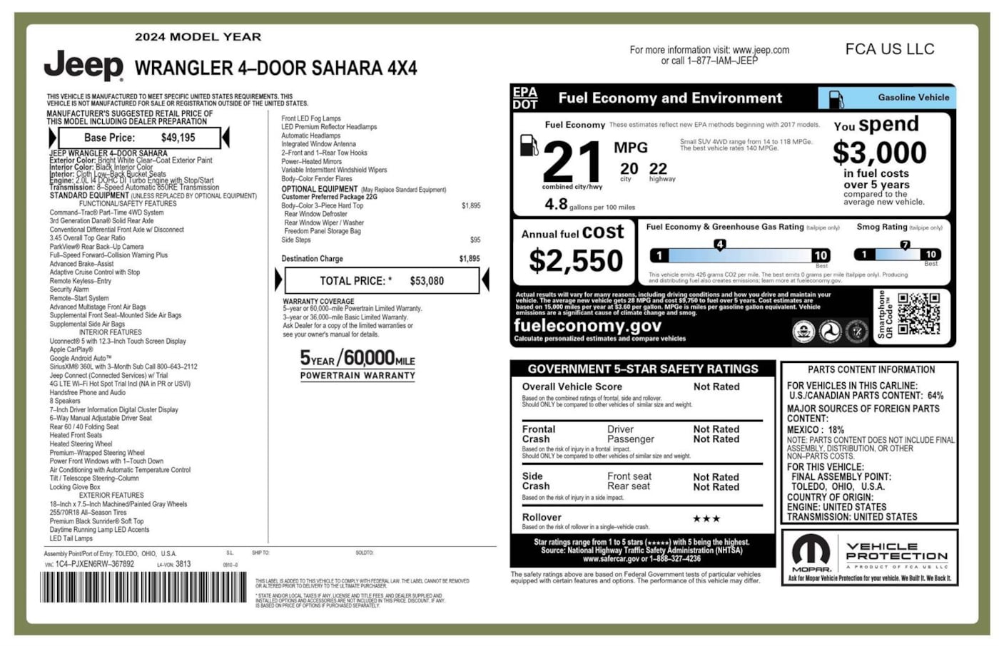 2024 Jeep Wrangler 4-Door Sahara - Photo 4