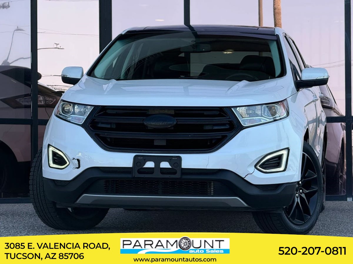 White Platinum Metallic Tri-Coat 2015 Ford Edge SUV / Crossover Front-Wheel Drive Automatic
