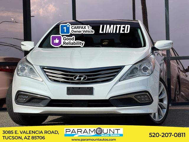 Diamond White Pearl 2016 Hyundai Azera Sedan Front-Wheel Drive Automatic