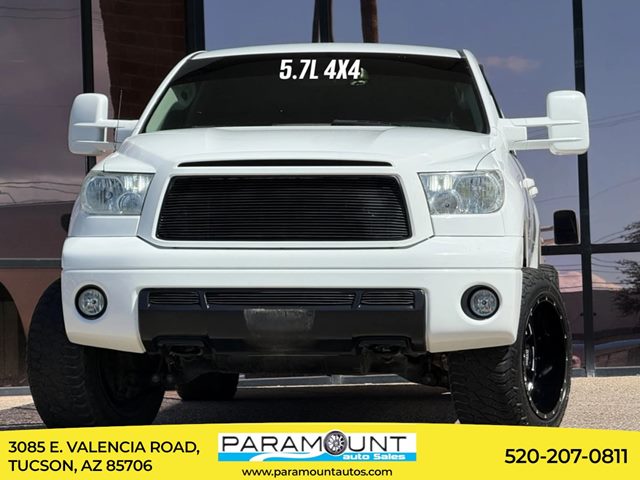 Super White 2013 Toyota Tundra Pickup Truck Four-Wheel Drive Automatic