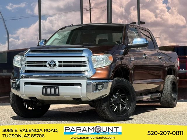 Sunset Bronze Mica 2015 Toyota Tundra Pickup Truck Four-Wheel Drive Automatic