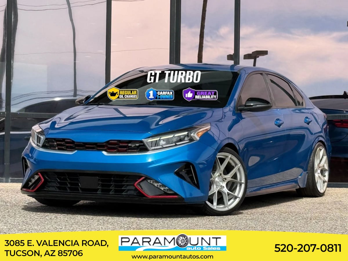 Sporty Blue 2023 Kia Forte Sedan Front-Wheel Drive Automatic
