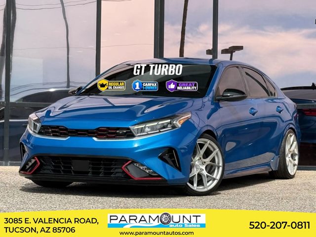 Sporty Blue 2023 Kia Forte Sedan Front-Wheel Drive Automatic