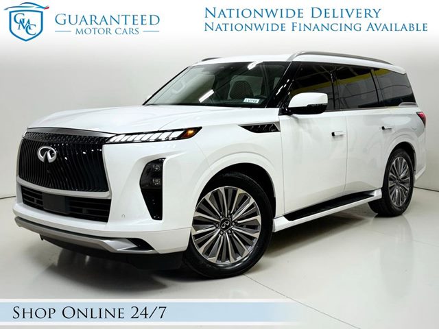 Radiant White 2025 INFINITI QX80 Sensory 4WD SUV / Crossover All-Wheel Drive Automatic