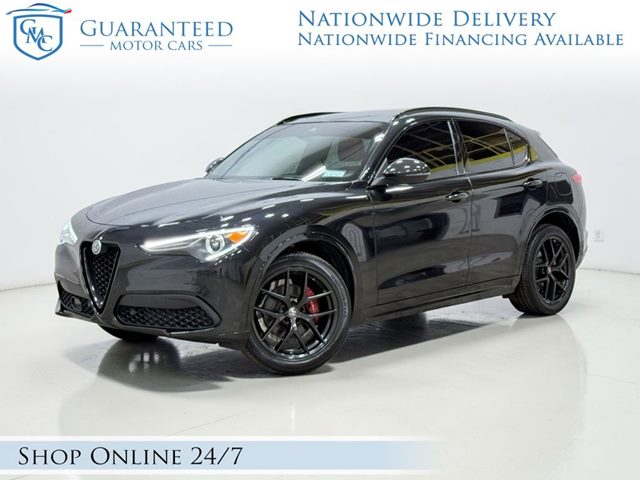 Vulcano Black Metallic 2021 Alfa Romeo Stelvio Ti Sport AWD SUV / Crossover All-Wheel Drive Automatic