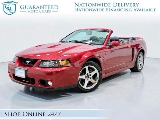 Red 2004 Ford Mustang SVT Cobra Convertible Convertible Rear-Wheel Drive Manual