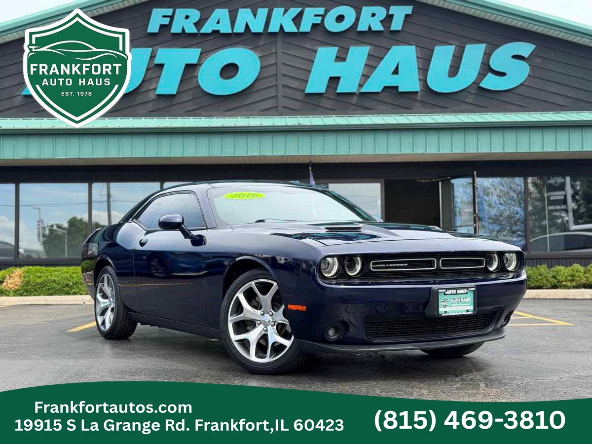 Jazz Blue Pearlcoat 2016 Dodge Challenger Coupe Rear-Wheel Drive Automatic