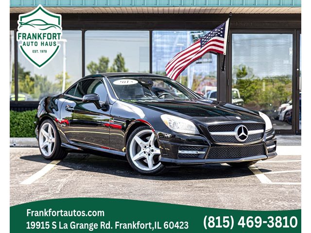 Black 2015 Mercedes-Benz SLK Convertible Rear-Wheel Drive Automatic
