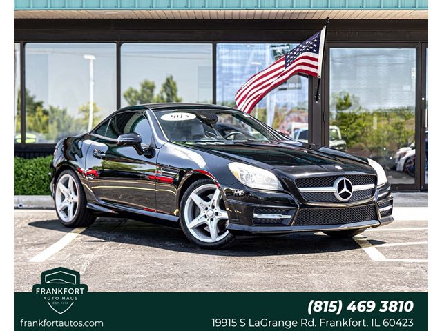 Black 2015 Mercedes-Benz SLK Convertible Rear-Wheel Drive Automatic