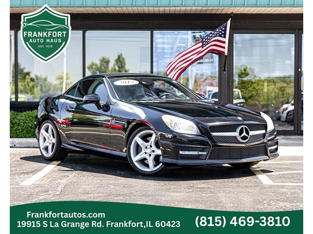 Black 2015 Mercedes-Benz SLK Convertible Rear-Wheel Drive Automatic