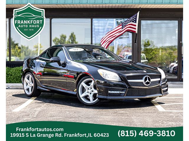 Black 2015 Mercedes-Benz SLK Convertible Rear-Wheel Drive Automatic
