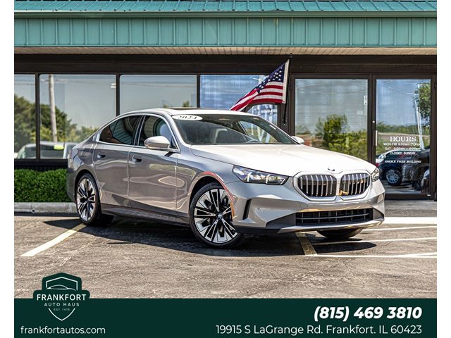 Gray (Oxide Grey Metallic) 2024 BMW 5 Series Sedan All-Wheel Drive Automatic
