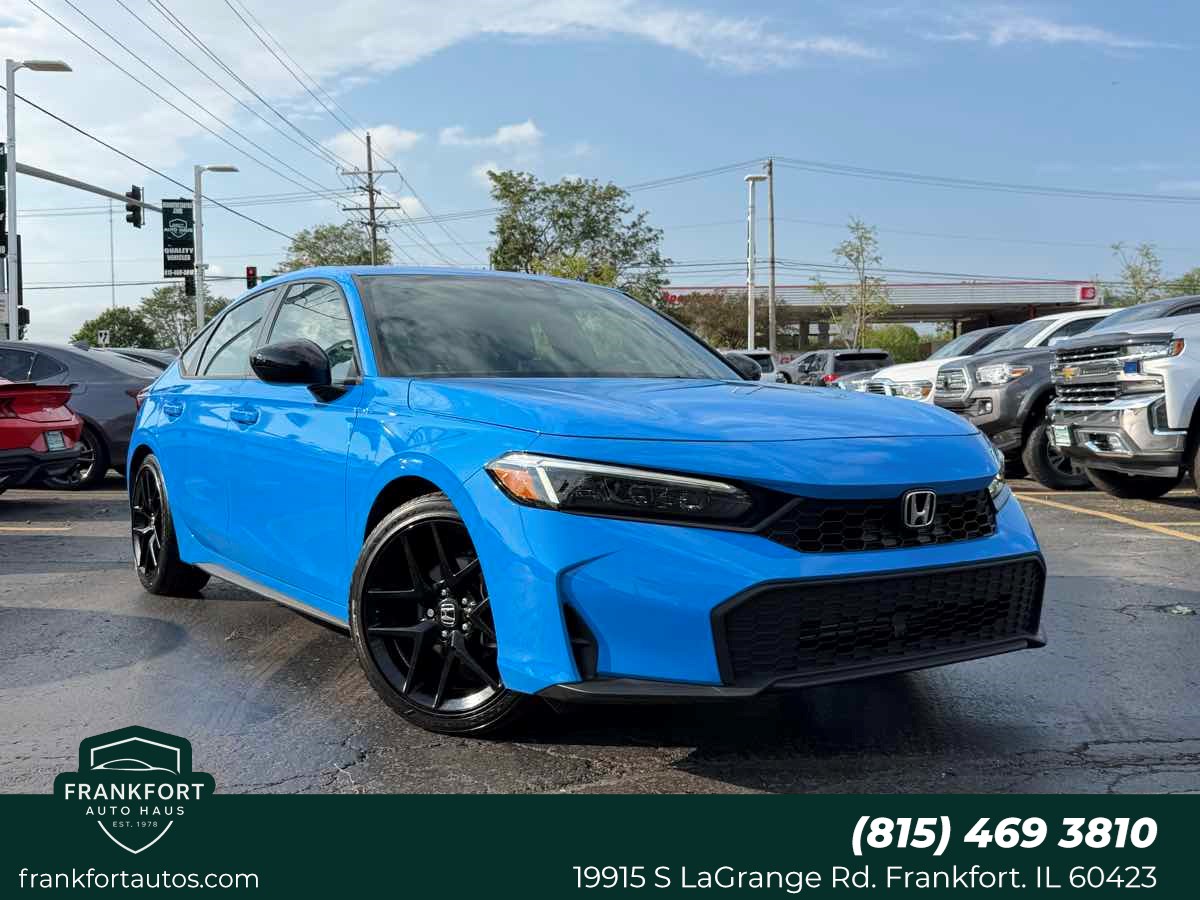 Boost Blue Pearl 2025 Honda Civic Hatchback Hatchback Front-Wheel Drive Automatic