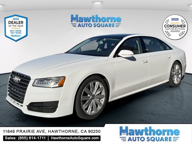 White 2017 Audi A8 Sedan All-Wheel Drive Automatic