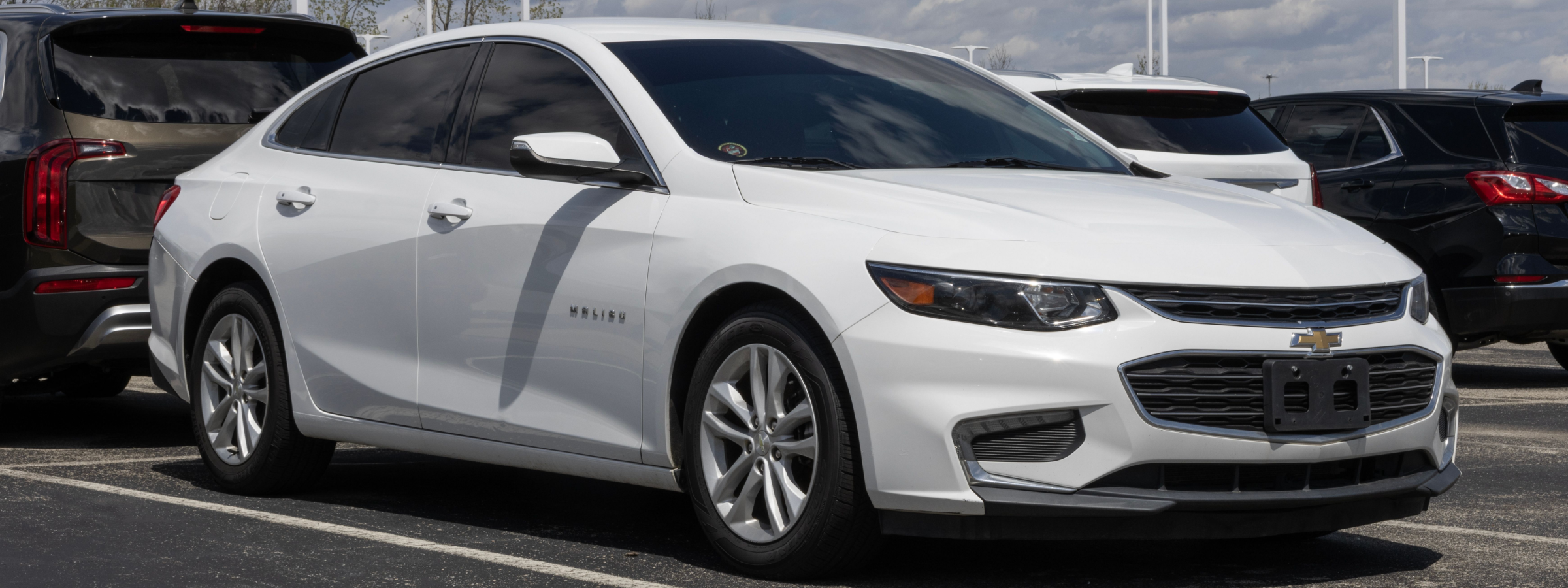A sedan and a suv.