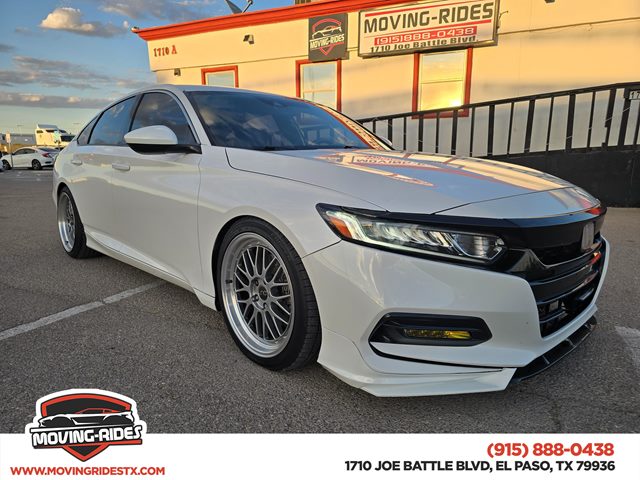 Platinum White Pearl 2019 Honda Accord 1.5T Sport FWD Sedan Front-Wheel Drive Automatic