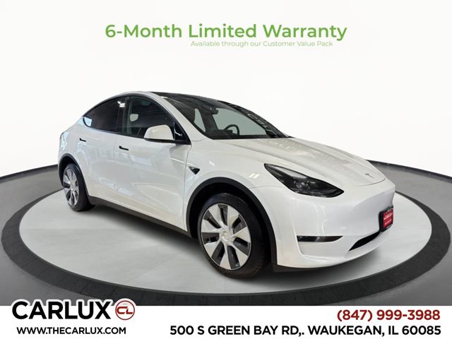 Pearl White Multi-Coat 2023 Tesla Model Y Long Range AWD SUV / Crossover All-Wheel Drive Automatic
