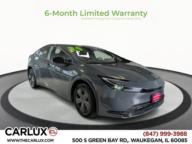 Guardian Gray 2024 Toyota Prius LE FWD Hatchback Front-Wheel Drive Automatic