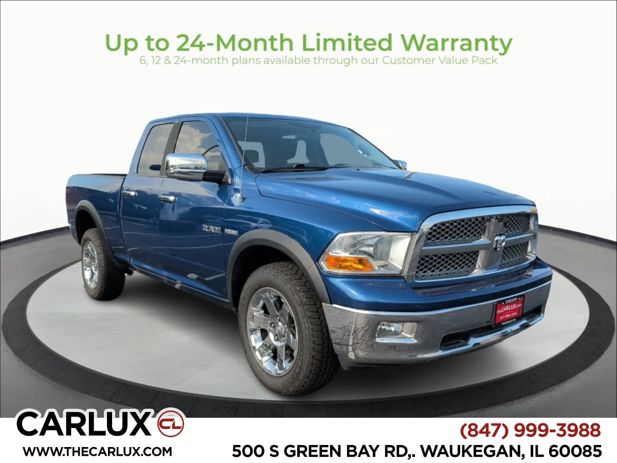 Deep Water Blue Pearl 2009 Dodge RAM 1500 Pickup Truck Four-Wheel Drive Automatic