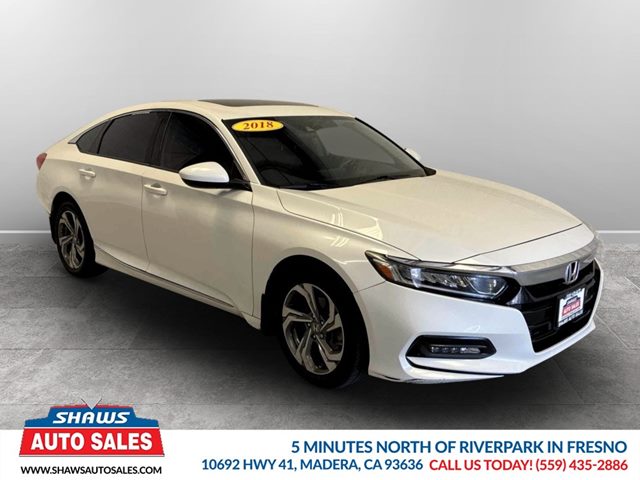 Platinum White Pearl 2018 Honda Accord Sedan Front-Wheel Drive Automatic