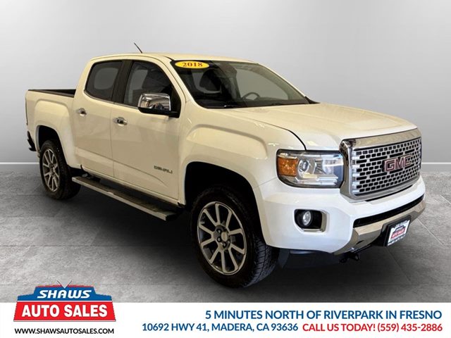Summit White 2018 GMC Canyon Pickup Truck Four-Wheel Drive Automatic