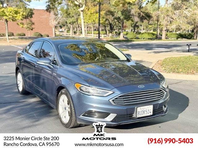 Blue Metallic 2018 Ford Fusion SE Sedan Front-Wheel Drive Automatic