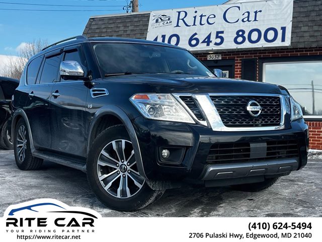 Super Black 2019 Nissan Armada SL 4WD SUV / Crossover Four-Wheel Drive Automatic