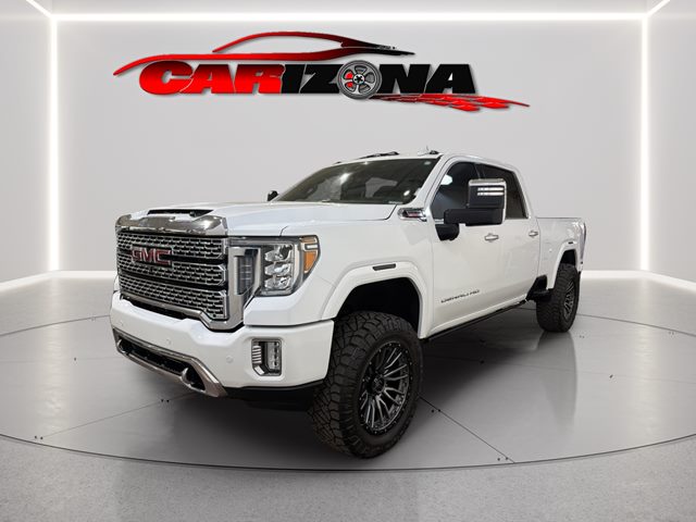 Summit White 2021 GMC Sierra 2500HD Denali Crew Cab 4WD Pickup Truck Four-Wheel Drive Automatic