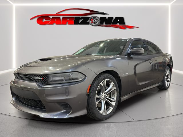 Gray (Granite Pearlcoat) 2021 Dodge Charger R/T RWD Sedan Rear-Wheel Drive Automatic
