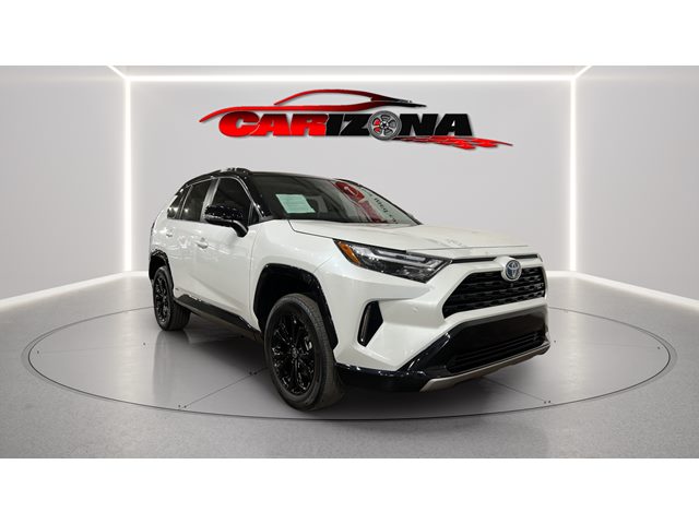 Wind Chill Pearl w/Midnight Black Metallic Roof 2023 Toyota RAV4 Hybrid XSE AWD SUV / Crossover All-Wheel Drive Automatic