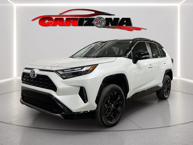 Wind Chill Pearl w/Midnight Black Metallic Roof 2023 Toyota RAV4 Hybrid XSE AWD SUV / Crossover All-Wheel Drive Automatic