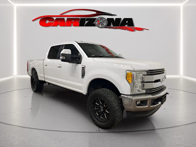 Oxford White 2017 Ford F-250 Super Duty Lariat Crew Cab 4WD Pickup Truck Four-Wheel Drive Automatic