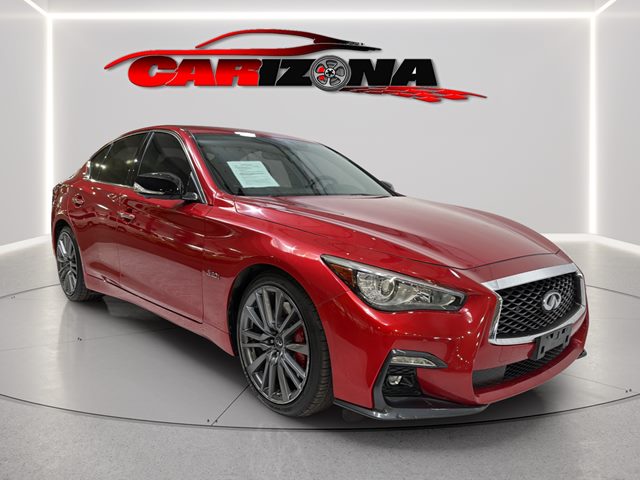 Dynamic Sunstone Red 2018 INFINITI Q50 Red Sport 400 RWD Sedan Rear-Wheel Drive Automatic
