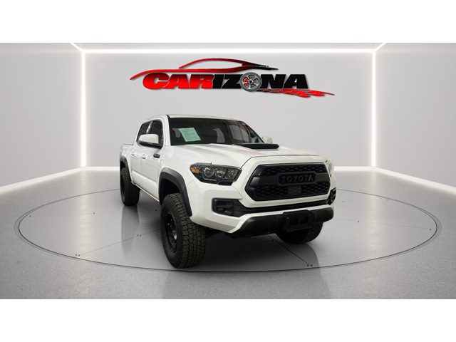 Super White 2019 Toyota Tacoma TRD Pro Double Cab 4WD Pickup Truck Four-Wheel Drive Automatic
