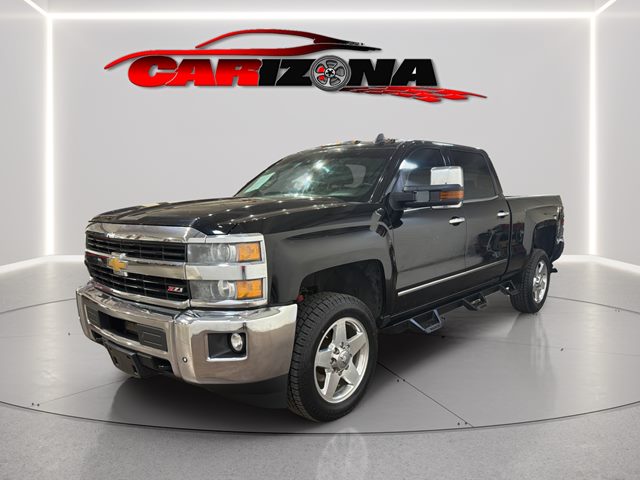 Black 2015 Chevrolet Silverado 2500HD LTZ Crew Cab 4WD Pickup Truck Four-Wheel Drive Automatic