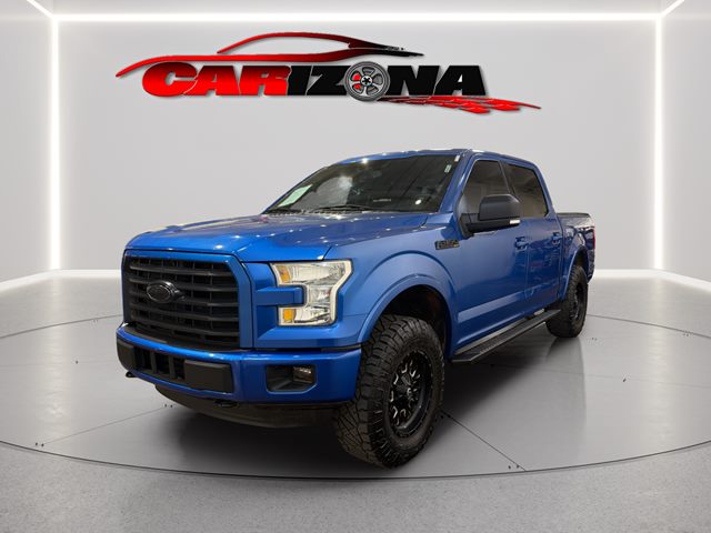 Blue Flame Metallic 2016 Ford F-150 XLT SuperCrew 4WD Pickup Truck Four-Wheel Drive Automatic