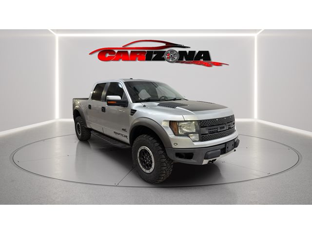 Ingot Silver Metallic 2012 Ford F-150 SVT Raptor SuperCrew 4WD Pickup Truck Four-Wheel Drive Automatic