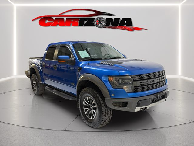 Blue Flame Metallic 2013 Ford F-150 SVT Raptor SuperCrew 4WD Pickup Truck Four-Wheel Drive Automatic