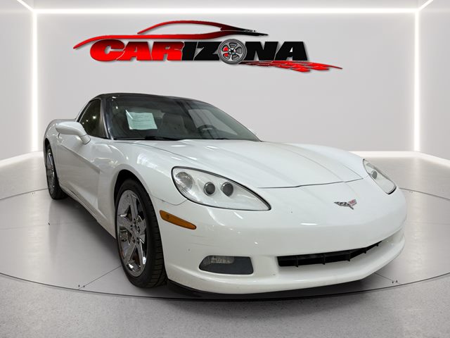 Arctic White 2007 Chevrolet Corvette Coupe RWD Coupe Rear-Wheel Drive Automatic