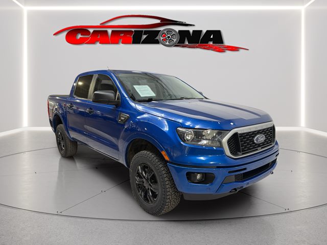 Lightning Blue 2019 Ford Ranger XLT SuperCrew 4WD Pickup Truck Four-Wheel Drive Automatic