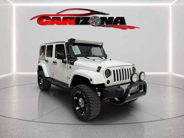 Stone White 2010 Jeep Wrangler Unlimited Sahara 4WD SUV / Crossover Four-Wheel Drive Automatic