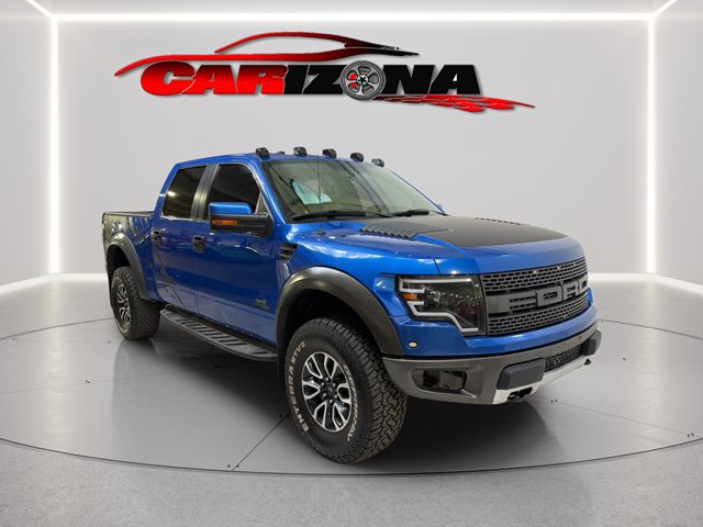 Blue Flame Metallic 2014 Ford F-150 SVT Raptor SuperCrew 4WD Pickup Truck Four-Wheel Drive Automatic