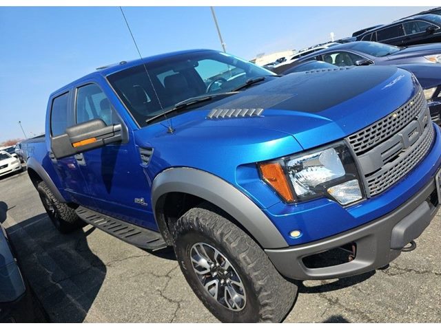 Blue Flame Metallic 2012 Ford F-150 SVT Raptor SuperCrew 4WD Pickup Truck Four-Wheel Drive Automatic