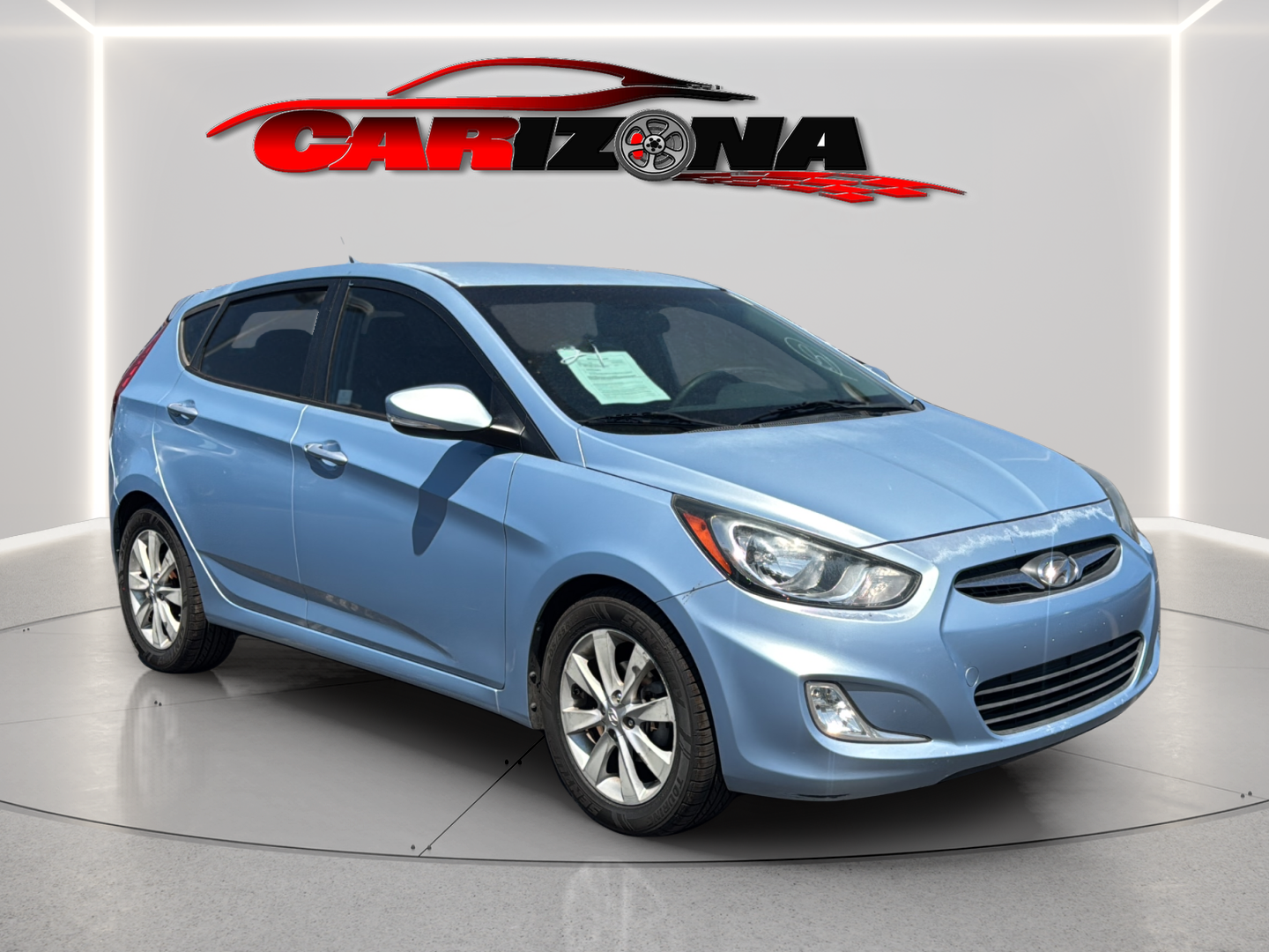 Clearwater Blue 2013 Hyundai Accent SE 4-Door Hatchback FWD Hatchback Front-Wheel Drive Automatic