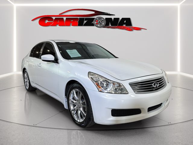 Moonlight White 2009 INFINITI G37 Journey Sedan RWD Sedan Rear-Wheel Drive Automatic