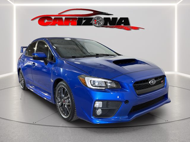 WR Blue Pearl 2017 Subaru WRX STI Limited with Low Profile Spoiler AWD Sedan All-Wheel Drive Manual