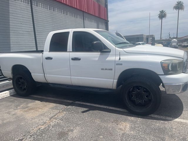 Bright White 2008 Dodge RAM 1500 Pickup Truck Four-Wheel Drive Automatic